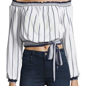 Lovers And Friends Off The Shoulder Belted Crop